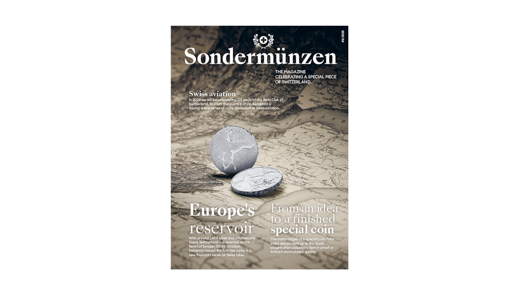 Swissmint Magazine Cover "Sondermünze" 2/25 Teaser