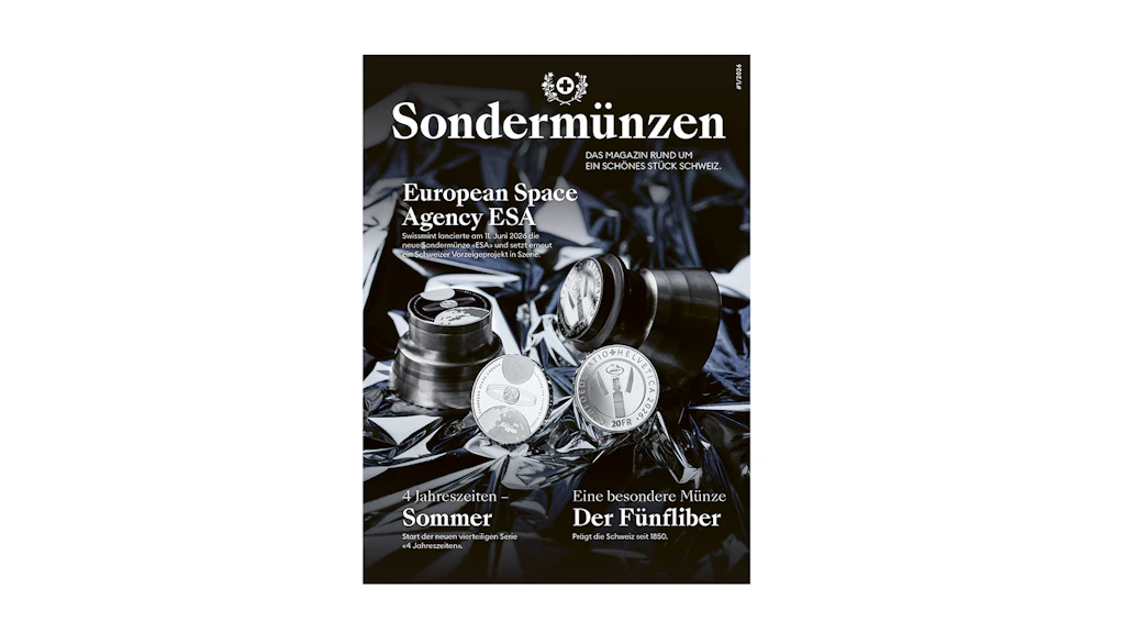 Swissmint Magazin Cover "Sondermünze" 1/26 Teaser