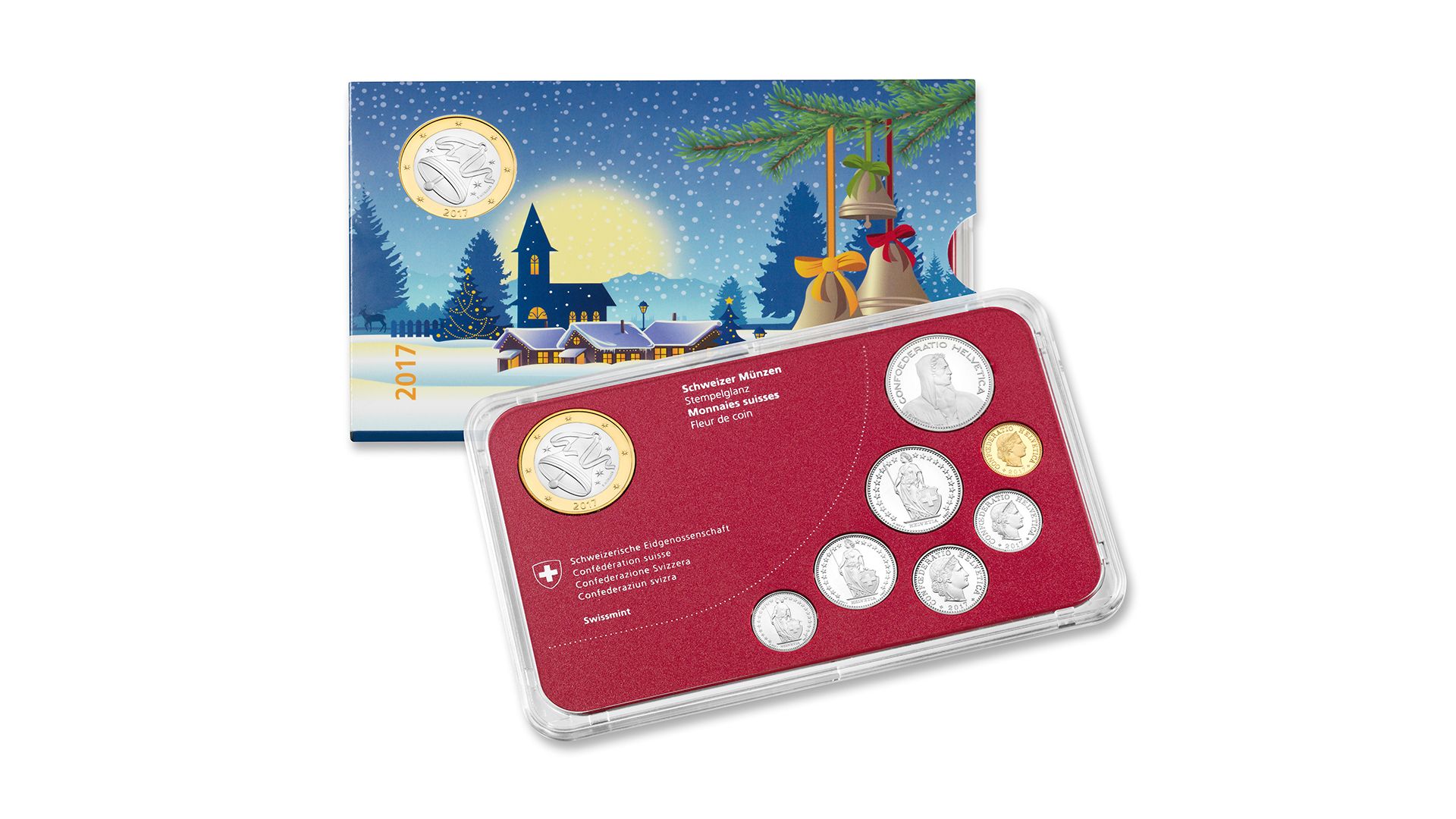 Münzsatz «Weihnachten» 2017, Stempelglanz