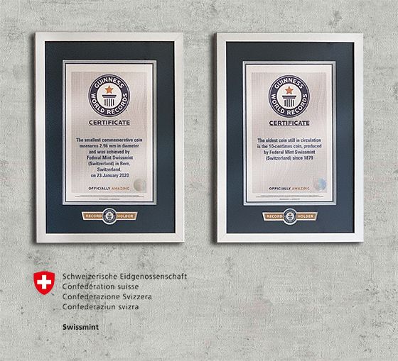 Zertifikate Guinness World Records,  1:1