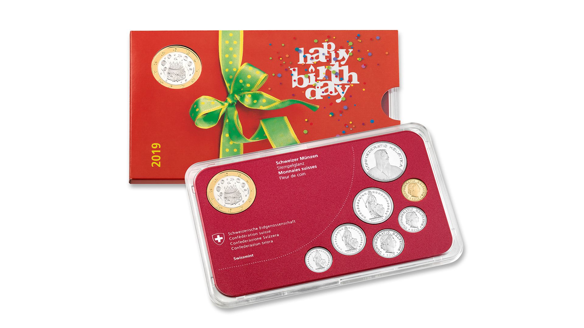 Münzsatz «Geburtstag» 2019, Stempelglanz