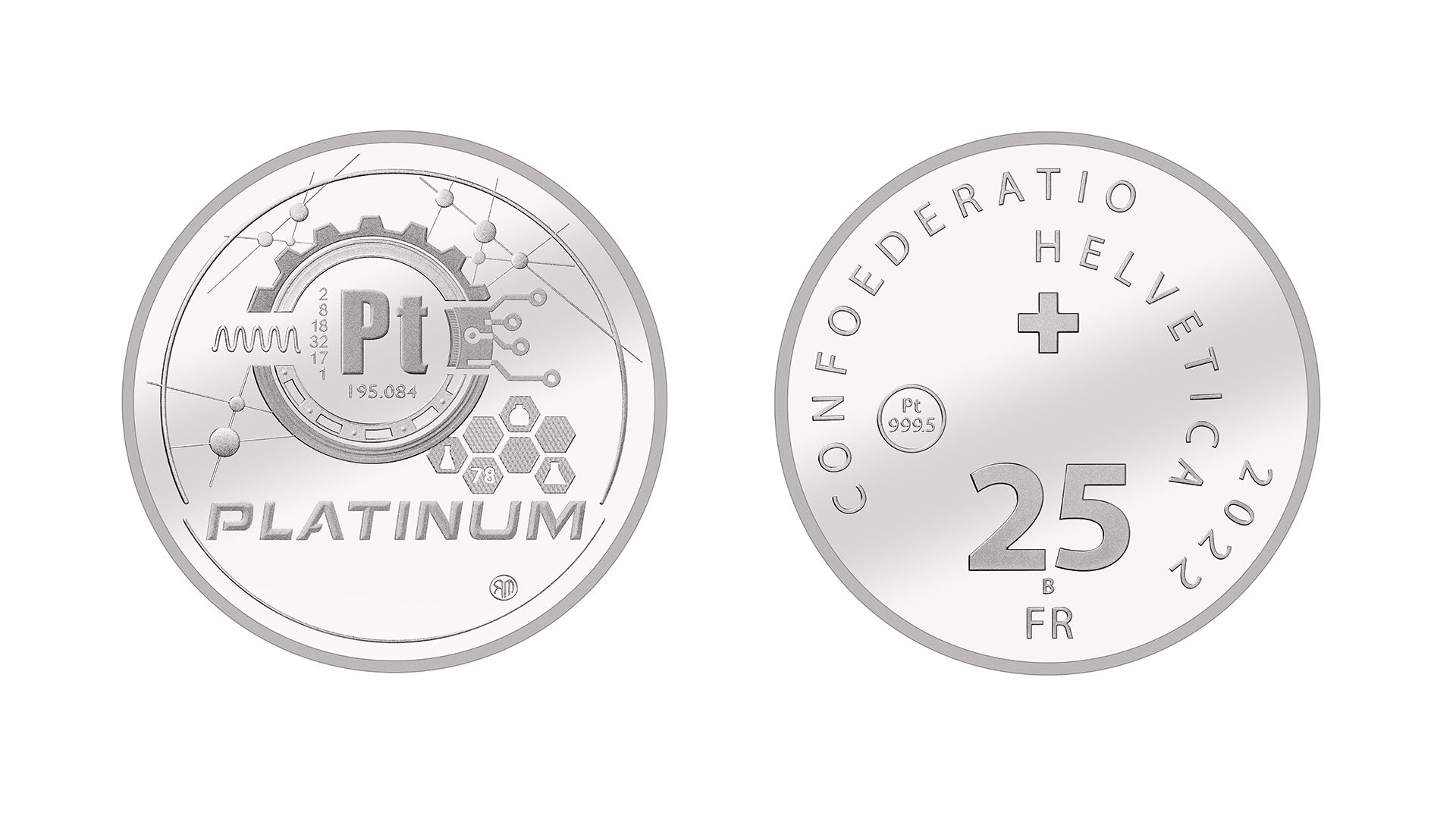 25-Fr.-Platinmünze «Platinum» 2022