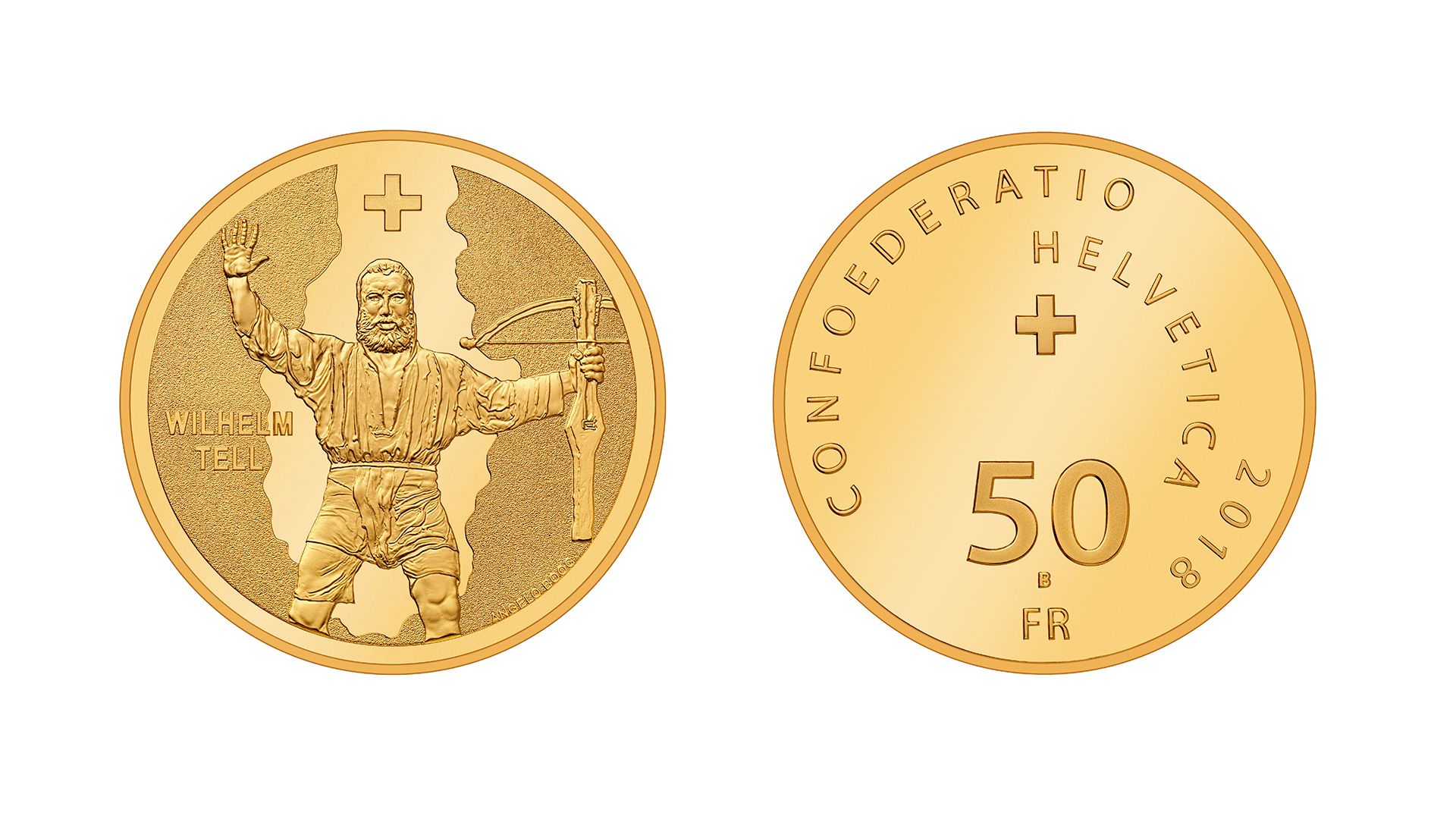 50-Fr.-Goldmünze «Wilhelm Tell» 2018