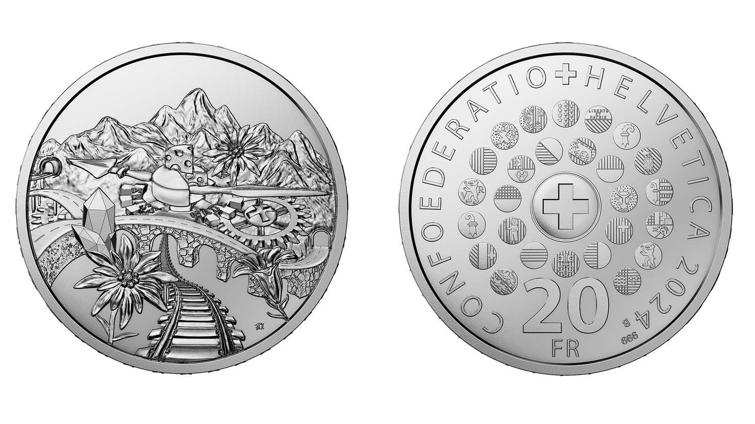 Silbermünze «Die Schweiz»