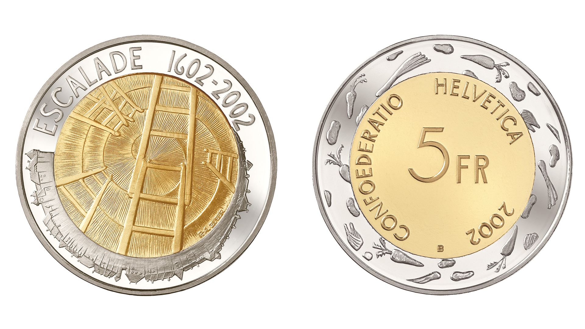 5-FR.-Bimetallmünze « Escalade»