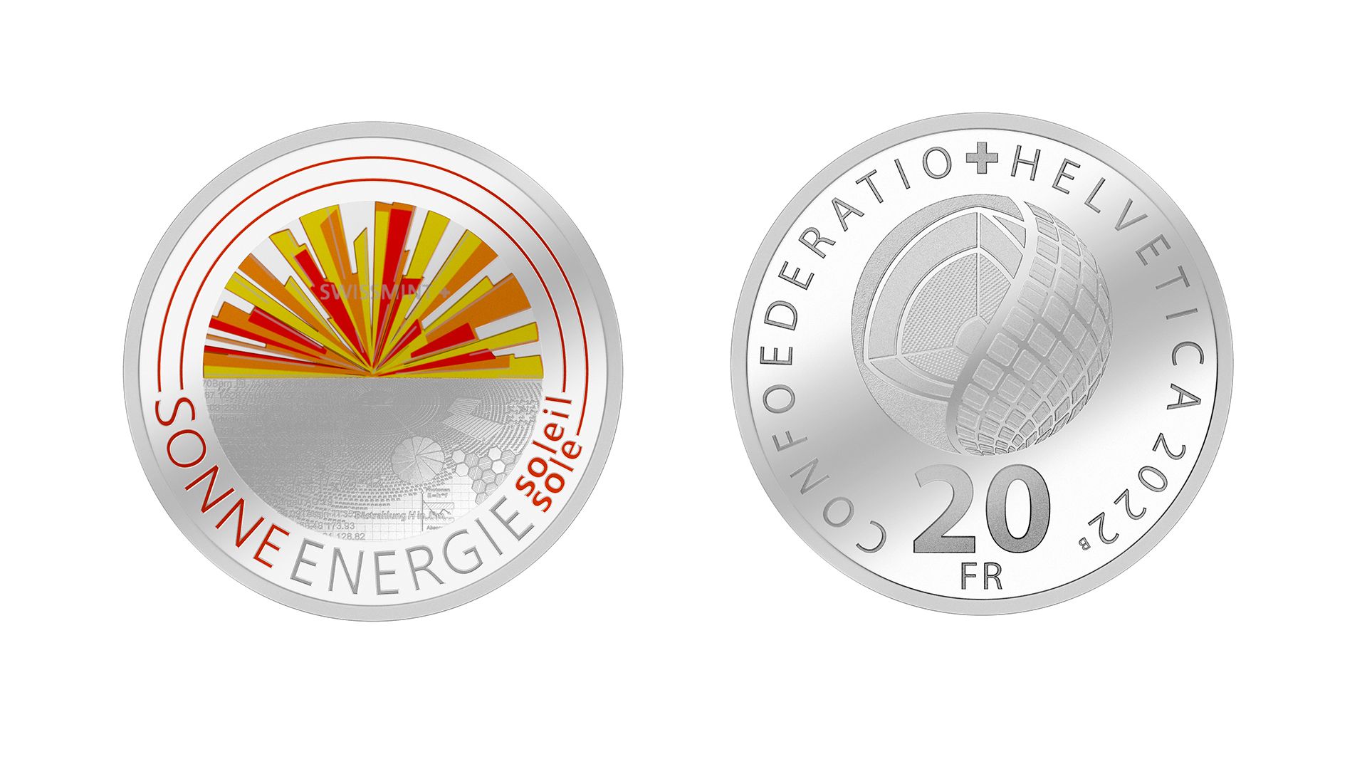20-Fr.-Silbermünze «Sonnenenergie» 2022