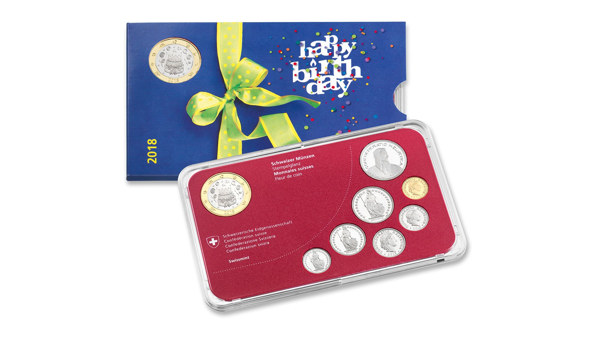 Münzsatz «Geburtstag» 2018, Stempelglanz