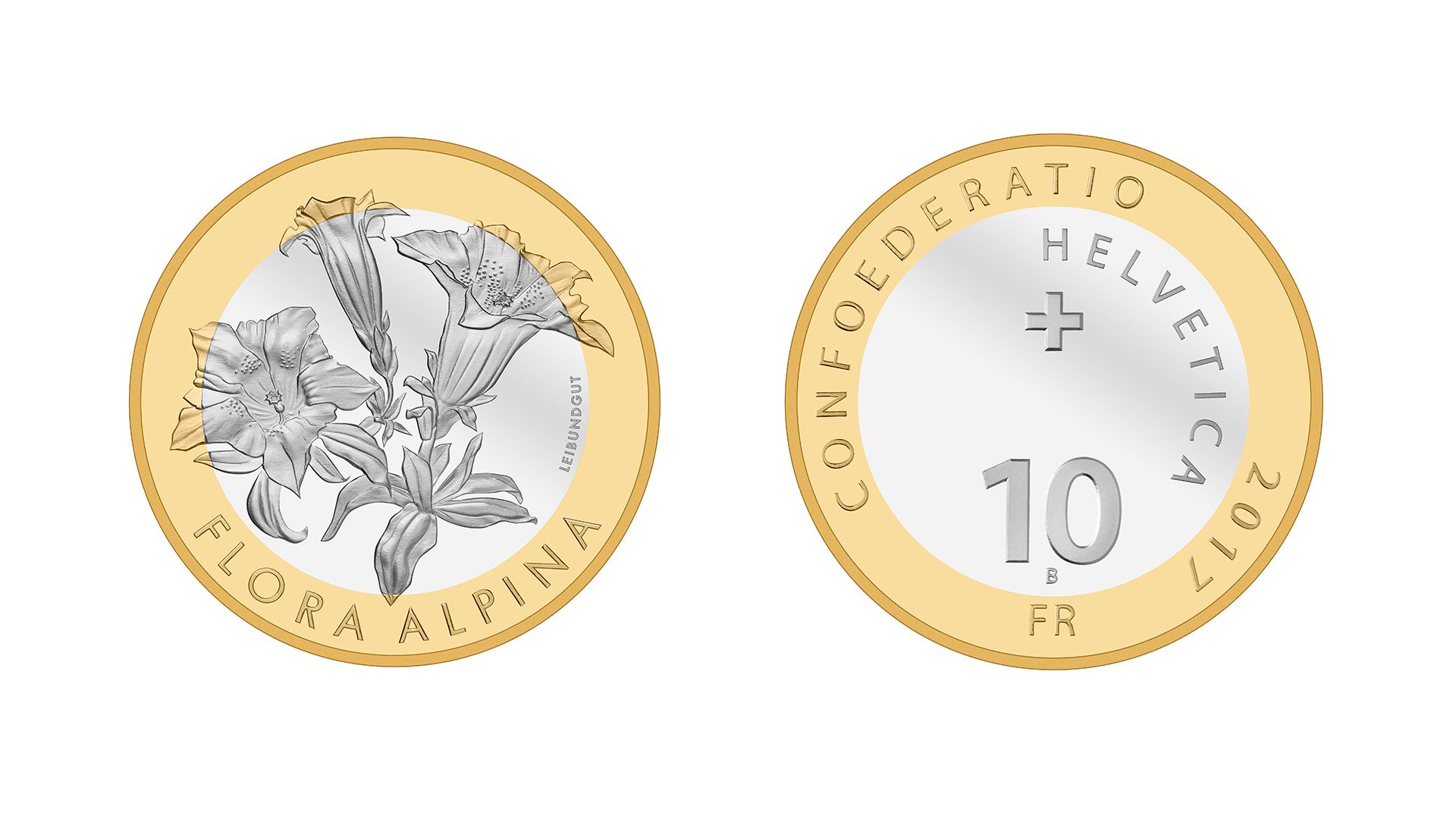 10-Fr.-Bimetallmünze «Enzian» 2017
