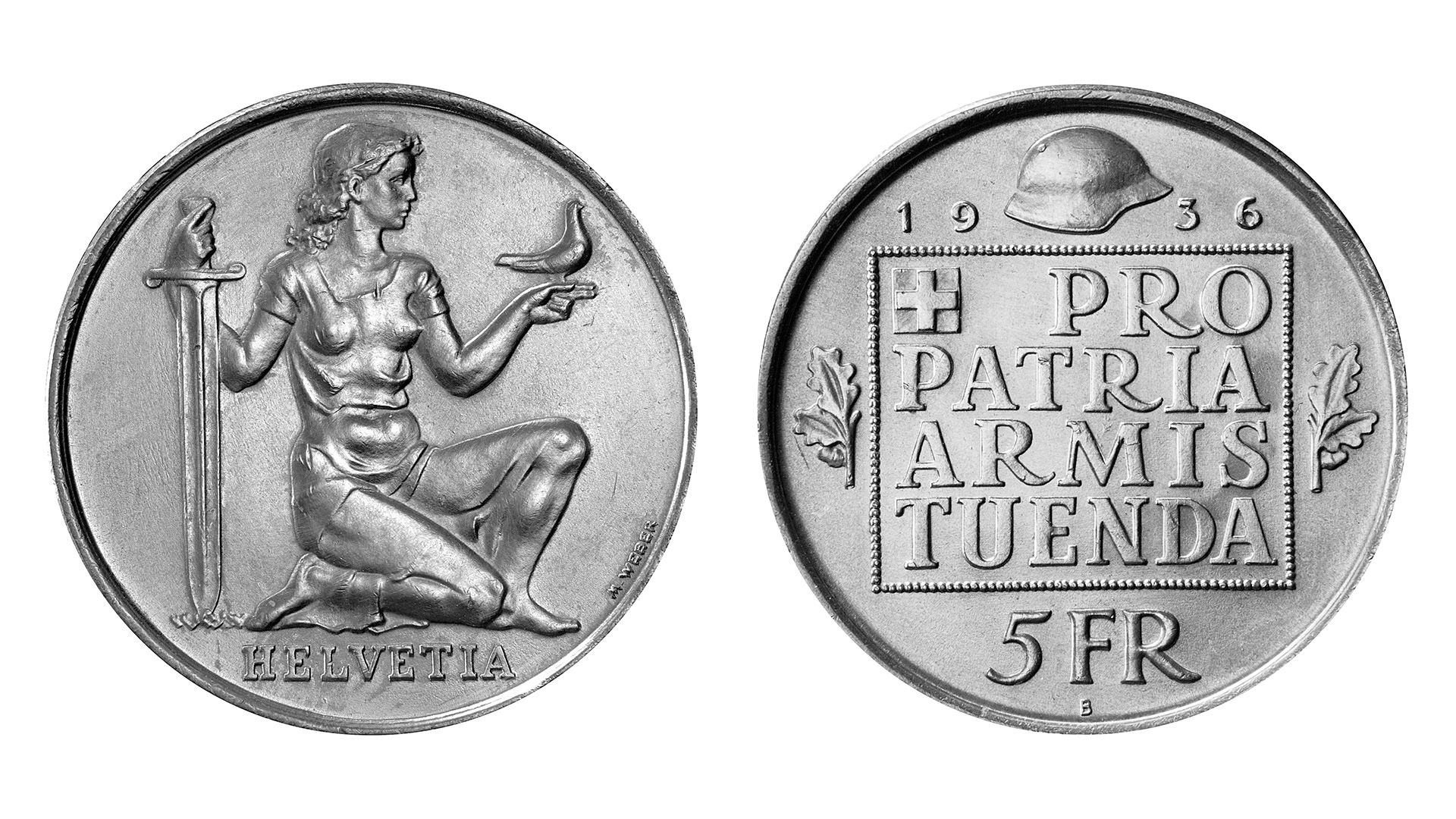 5-FR.-Silbermünze «Wehranleihe»