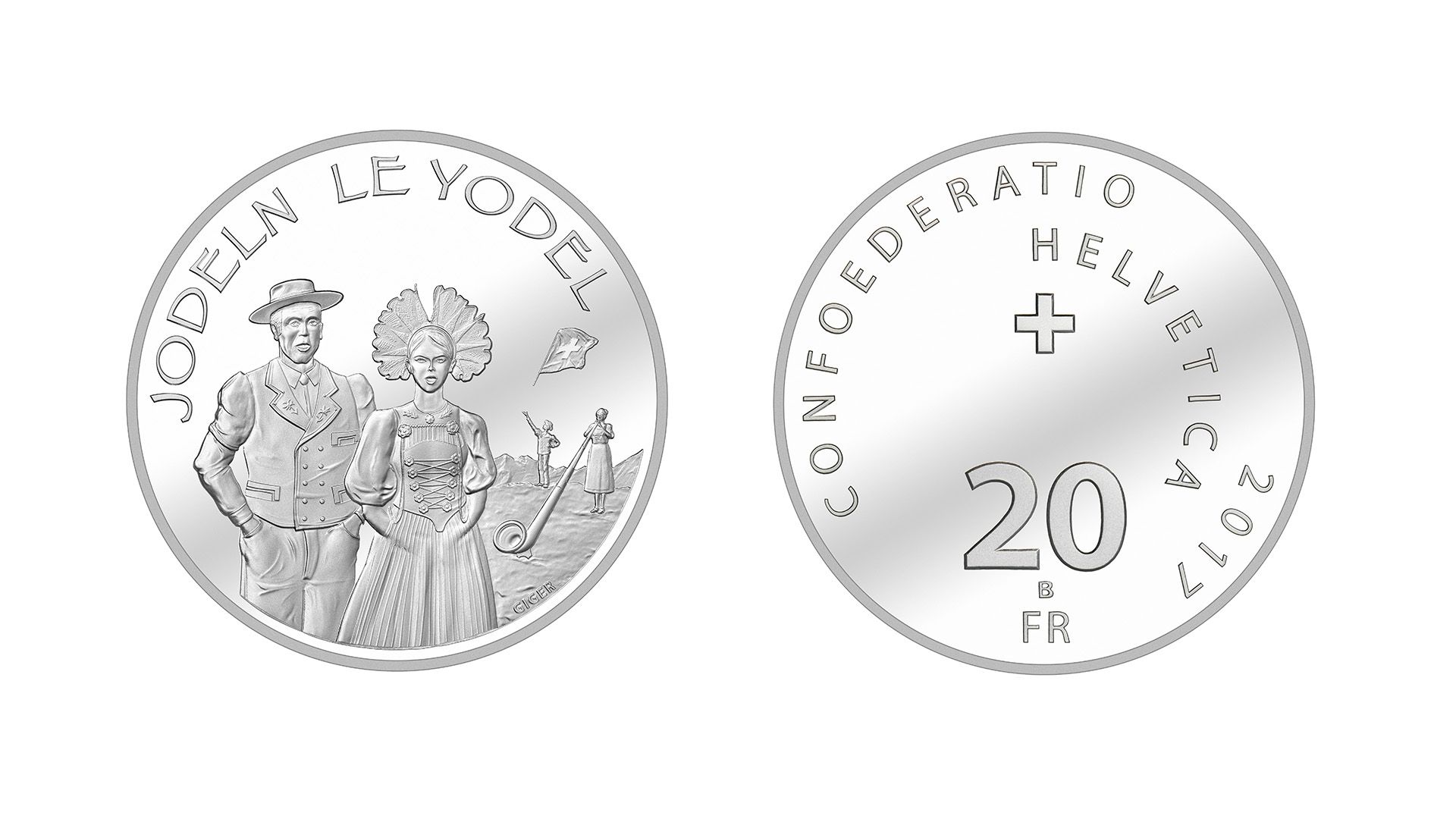 20-Fr.-Silbermünze «Jodeln» 2017