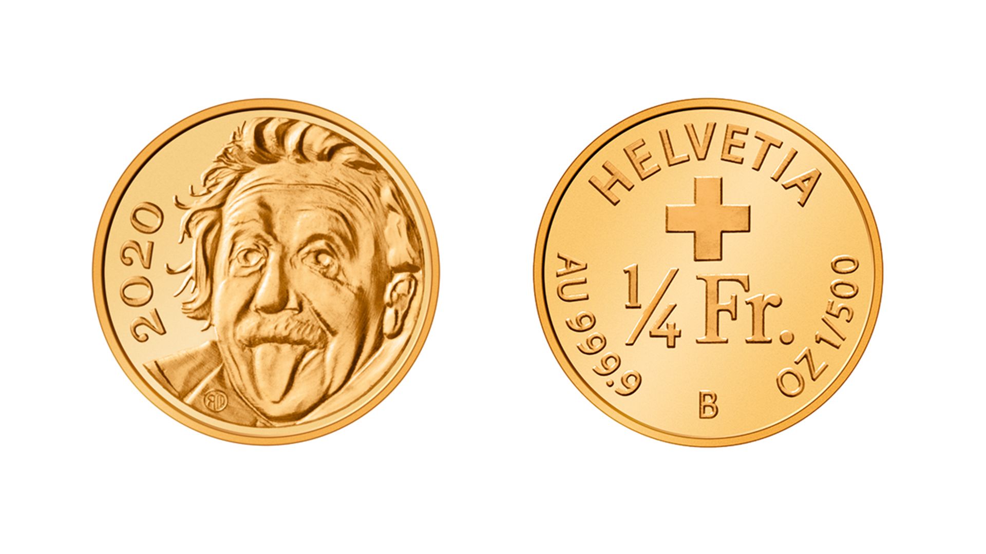 1/4-Fr.-Goldmünze «Kleinste Goldmünze der Welt» 2020