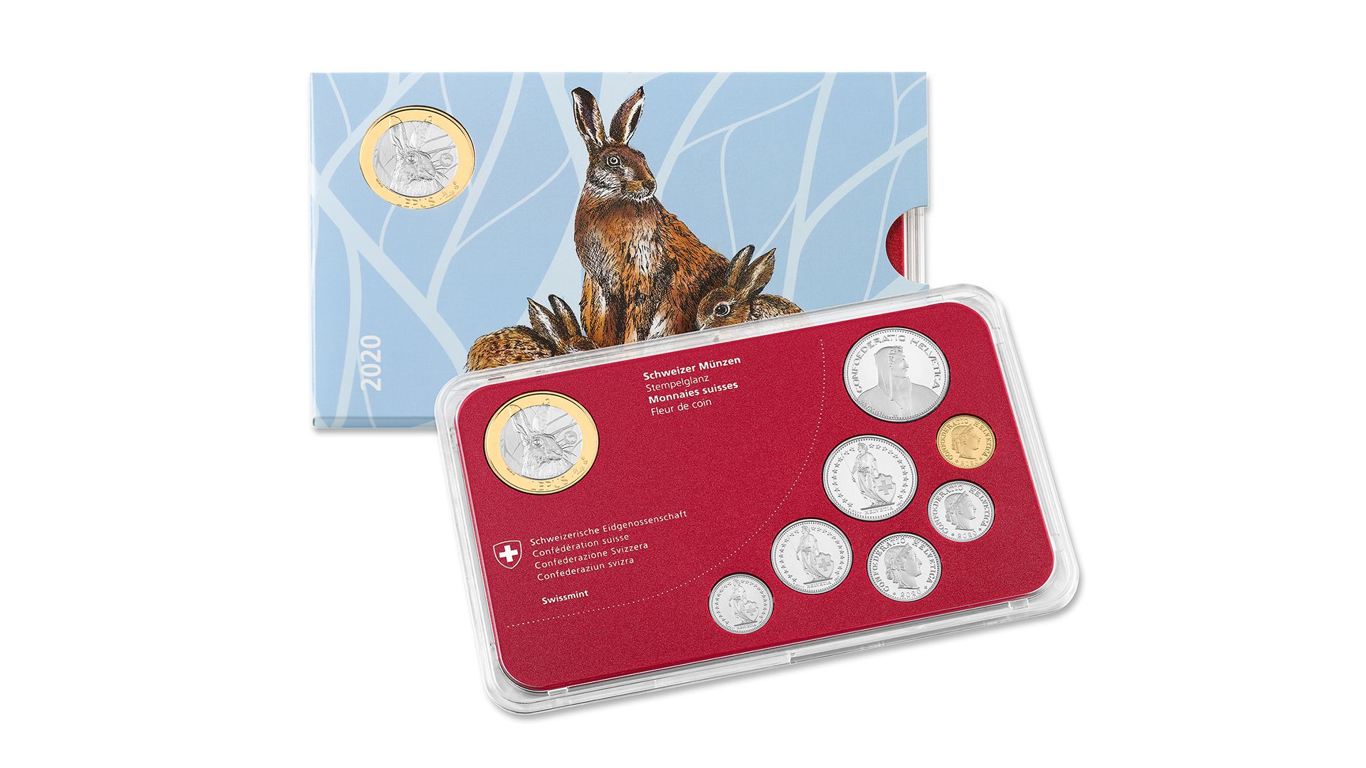 Münzsatz Classic «Hase» 2020, Stempelglanz