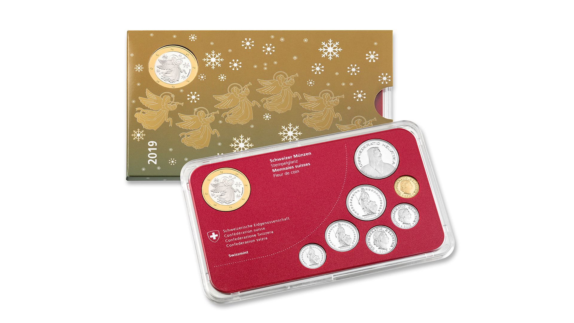 Münzsatz «Weihnachten» 2019, Stempelglanz
