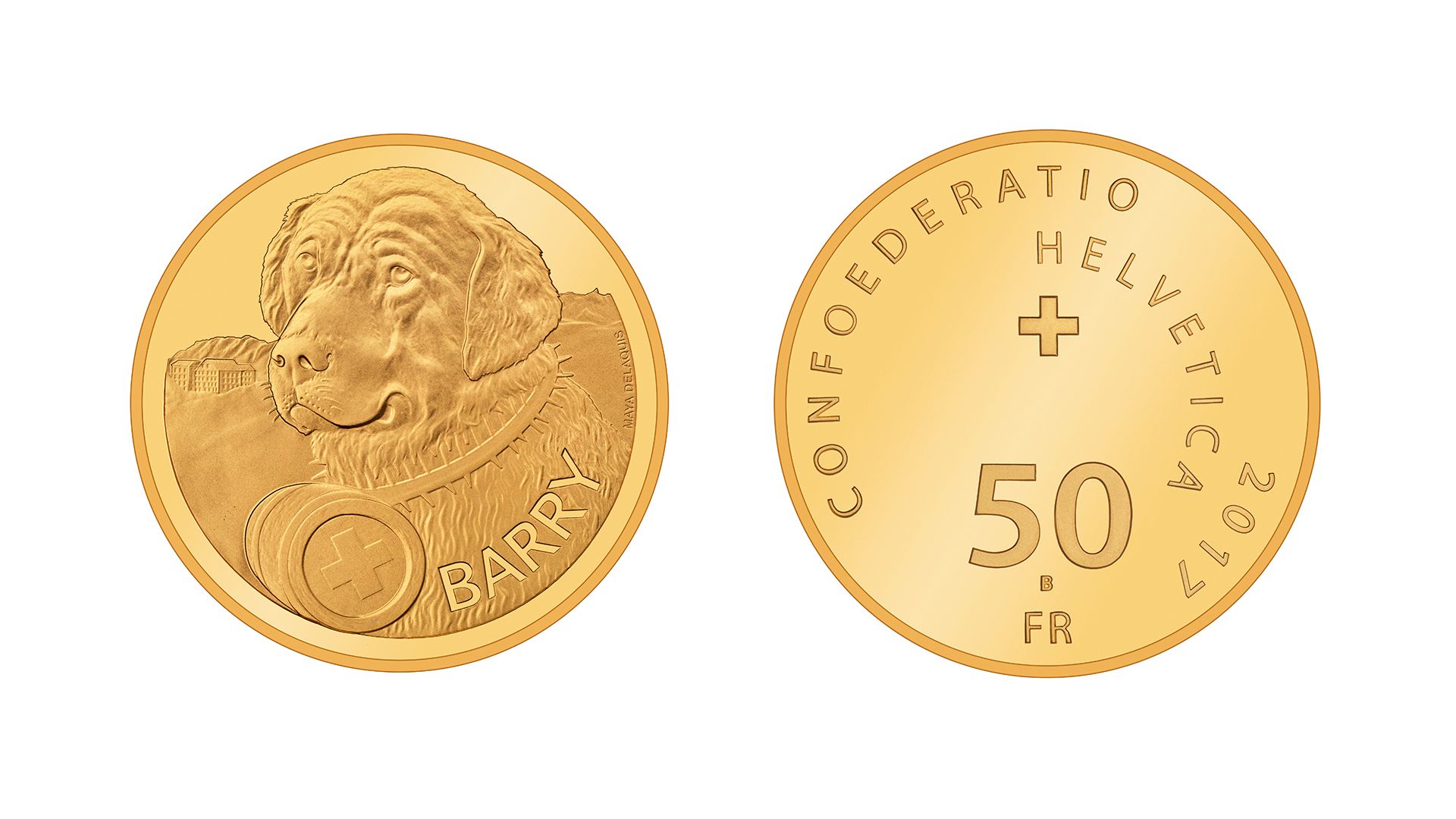 50-Fr.-Goldmünze «Barry» 2017