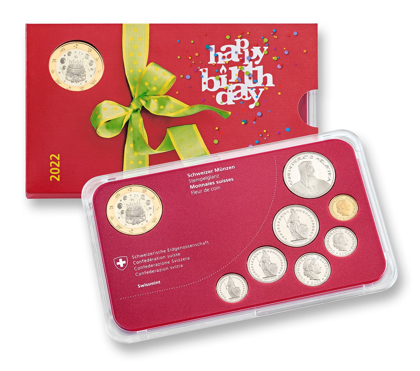 Münzsatz «Geburtstag» 2022, Stempelglanz