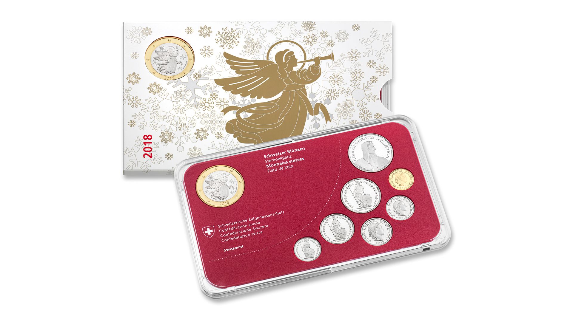 Münzsatz «Weihnachten» 2018, Stempelglanz
