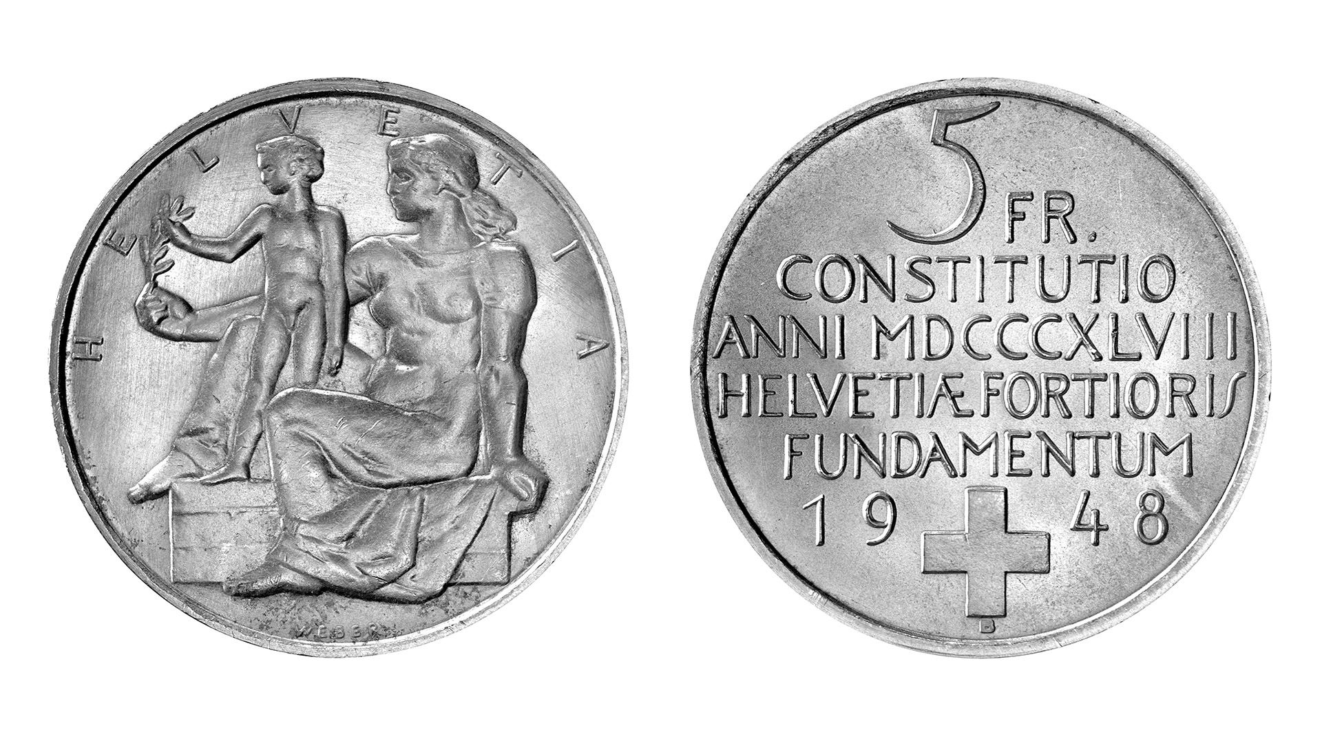 5-FR.-Silbermünze «100 Jahre Bundesverfassung»