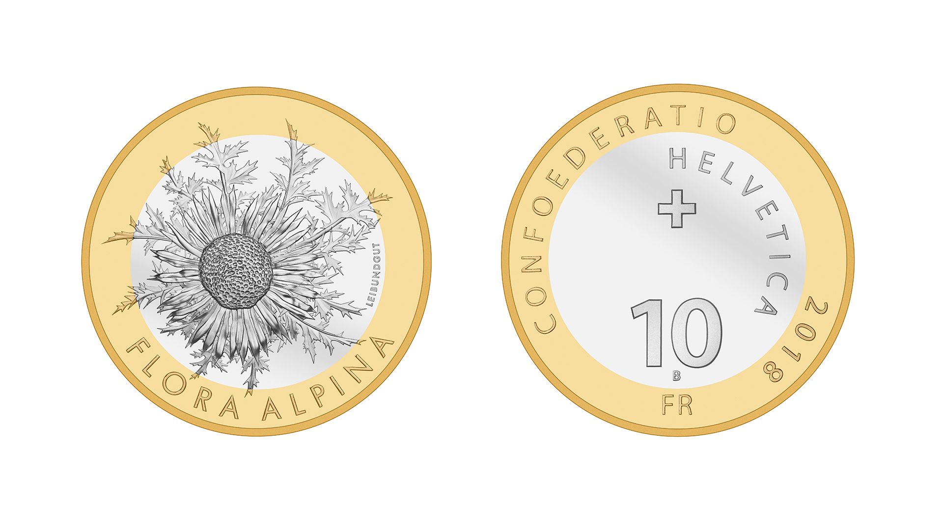 10-Fr.-Bimetallmünze «Silberdistel» 2018