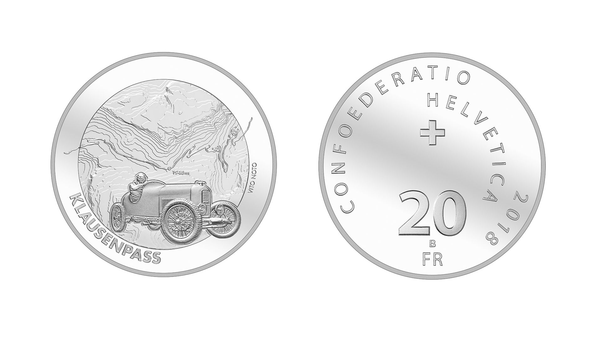 20-Fr.-Silbermünze «Klausenpass» 2018