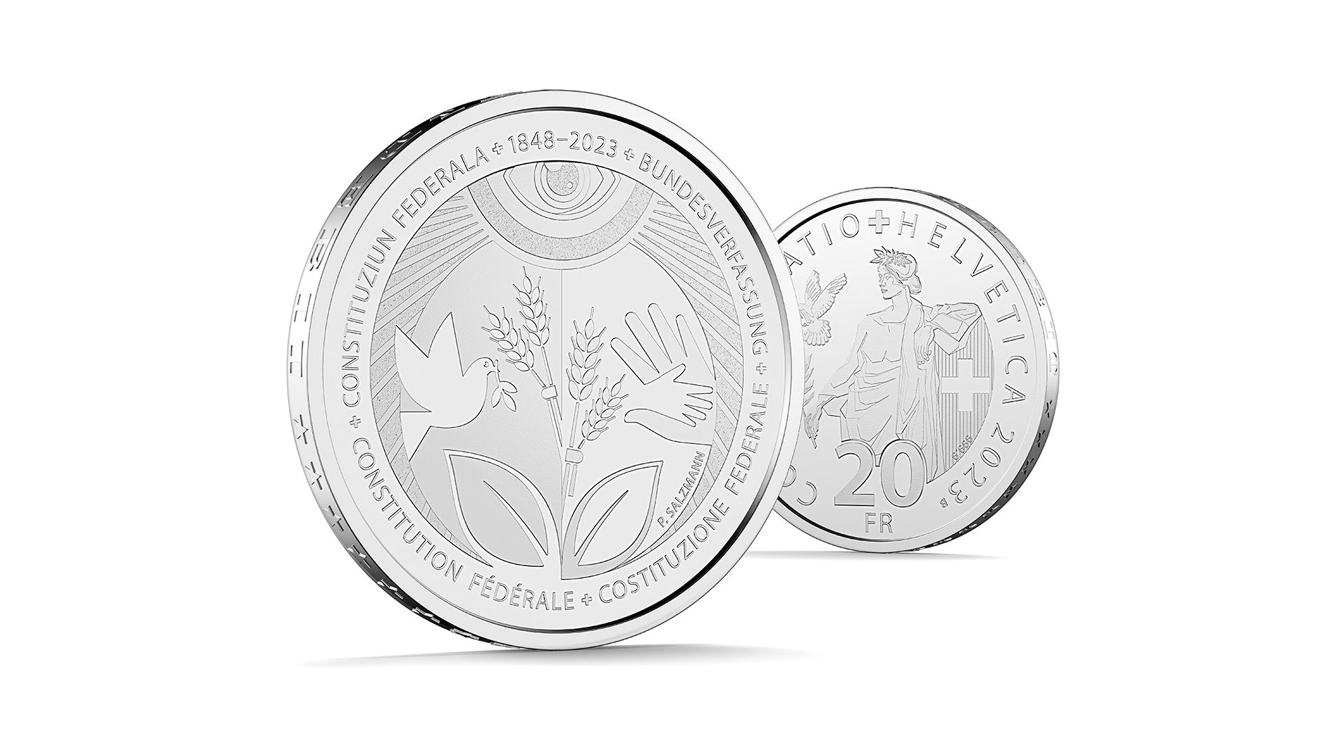 Gold and silver coin “175 years of the Federal Constitution”