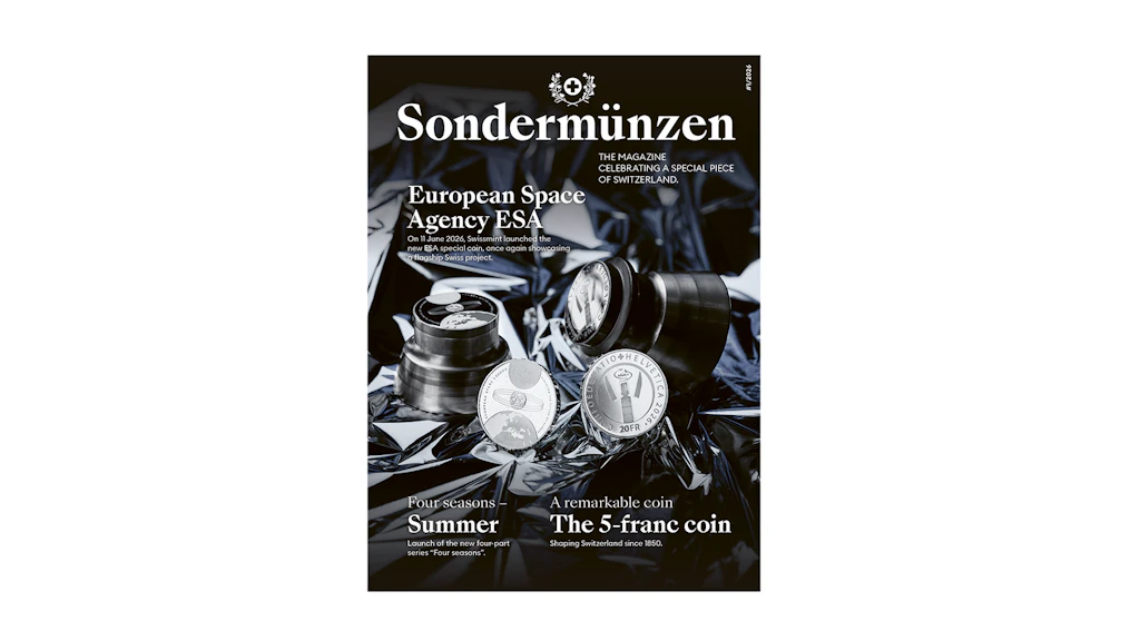 Swissmint Magazine Cover "Sondermünze" 1/26 Teaser
